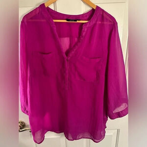 Apt 9 Fuchsia Colored Blouse Size 0x